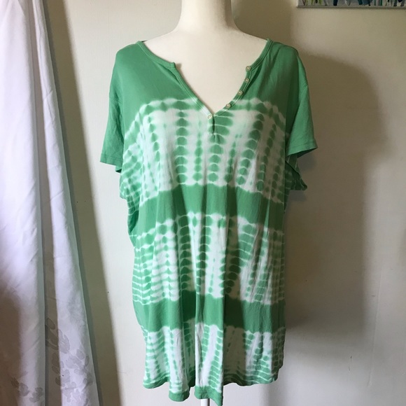 Chaps Tops - Chaps Tie Dye Style Blouse